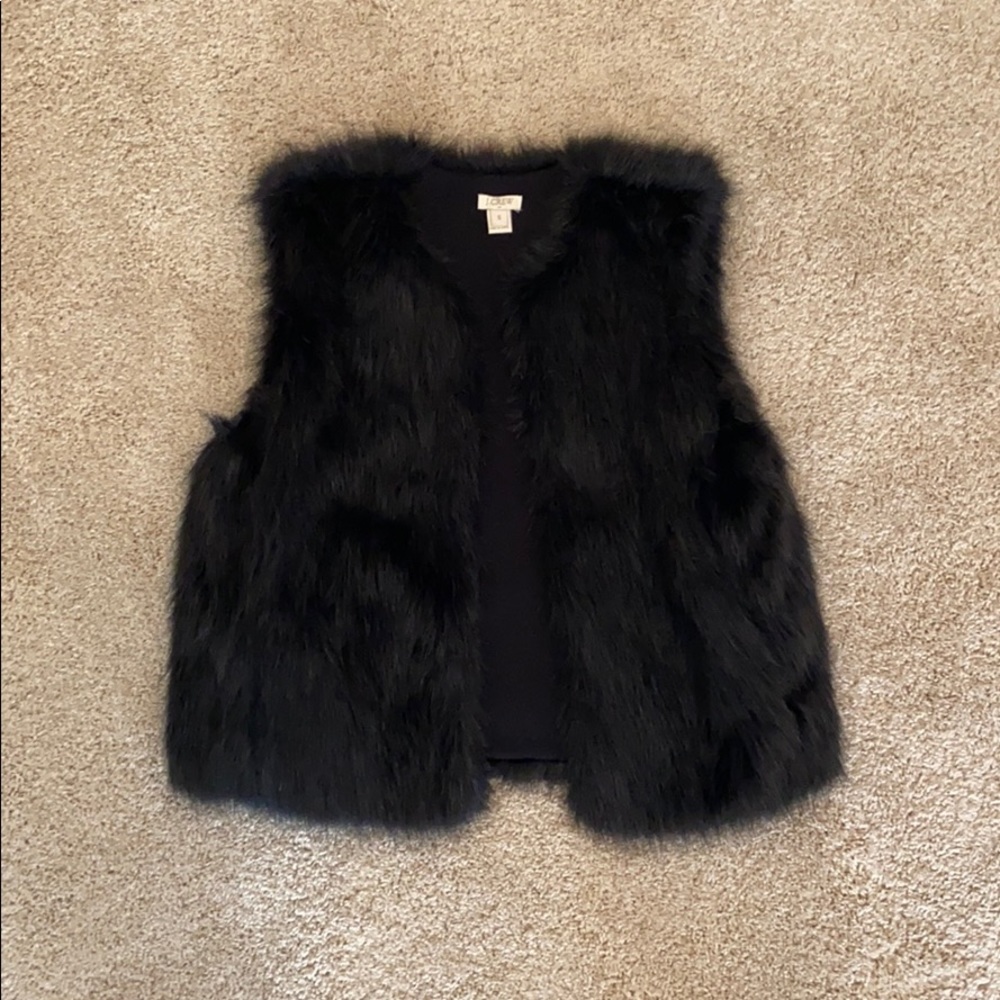 JCrew Faux Fur Vest